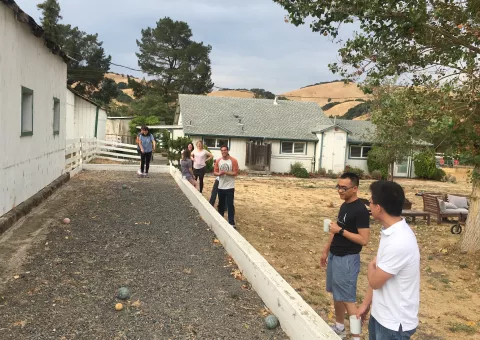 Kampmann Lab retreat - bocce