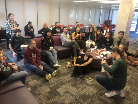 Kampmann Lab holiday party 2022
